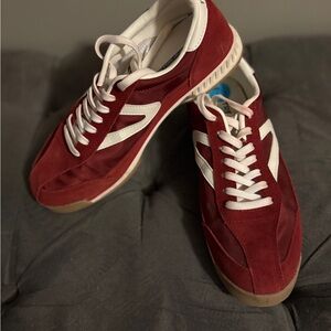 Tretorn Red and White Women's Sneakers